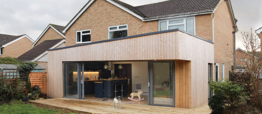 Timber finished extension Ashford, Kent